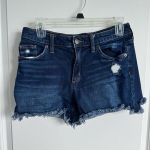 Universal Thread Dark Blue Distressed Jean Shorts
